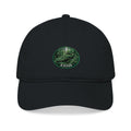Embroidered Green Moss Oval Cap — Organic Baseball Hat